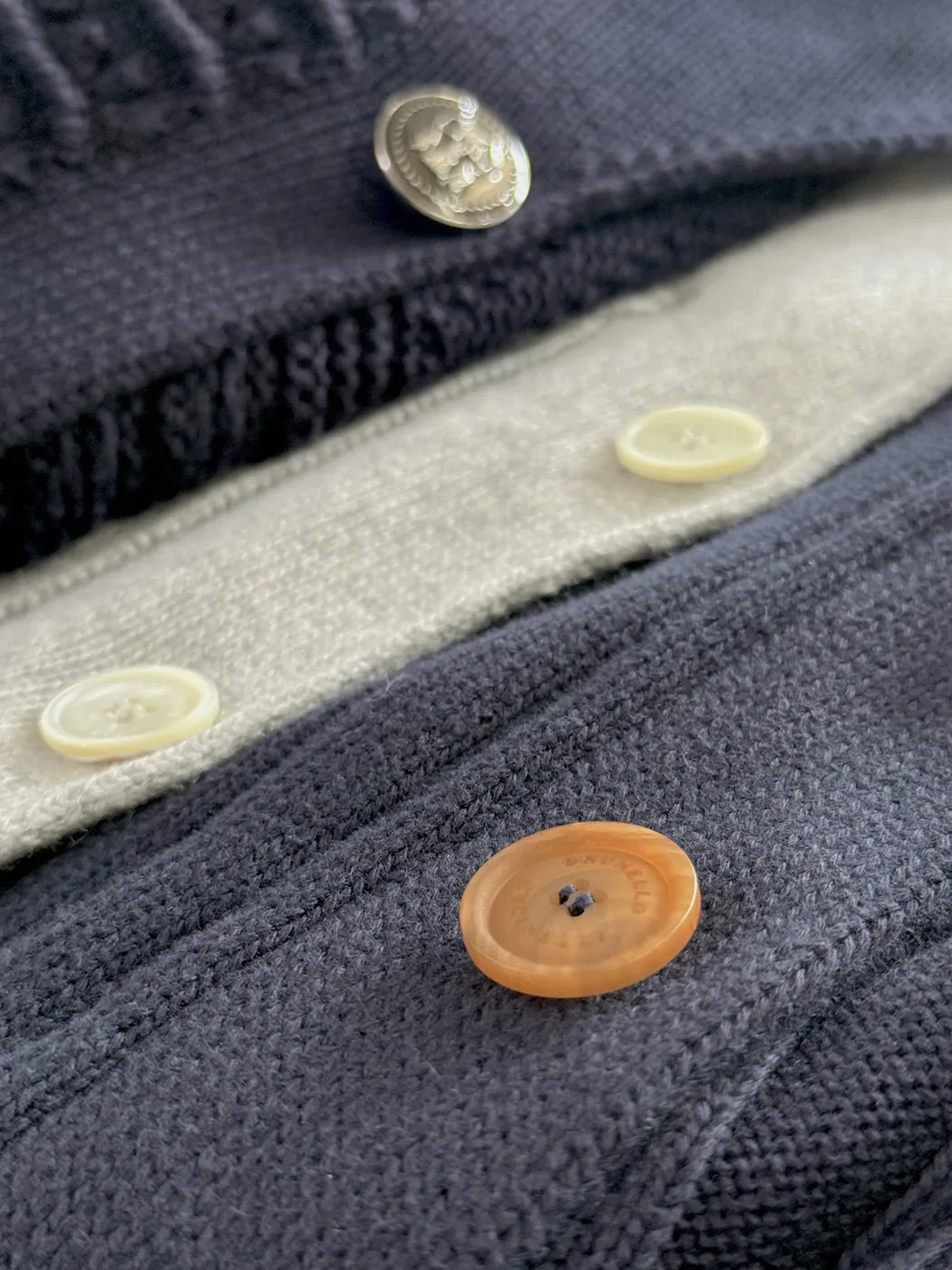 Garment Detail Vert Buttons Brunello Cucinelli