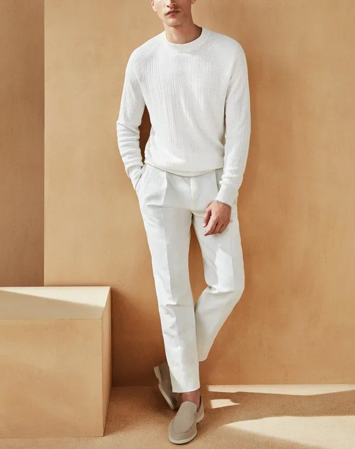 Mens Knitwear Vert Loro Piana 5 Cropped