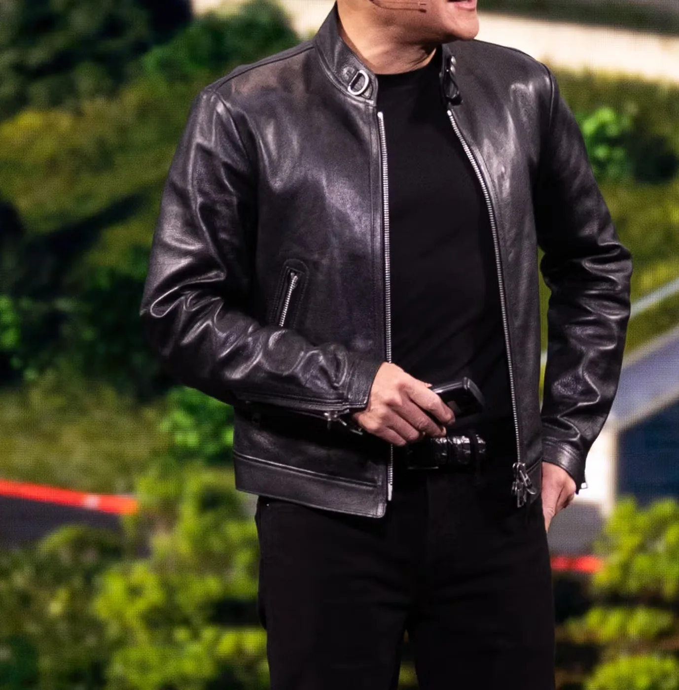 Leather jacket conditioned and restored by Alex's Team