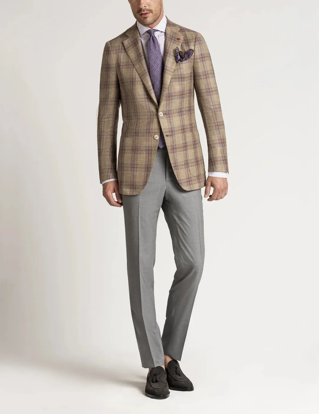 Mens Sport Coat Vert Isaia 1 Cropped