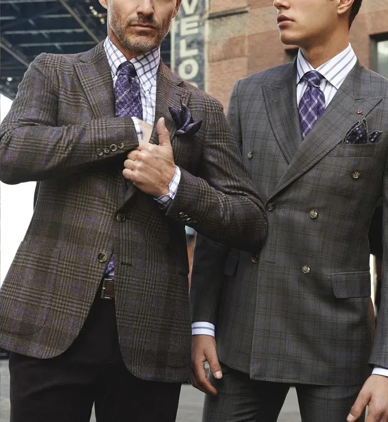 Mens Sport Coat Vert Isaia 2 Cropped