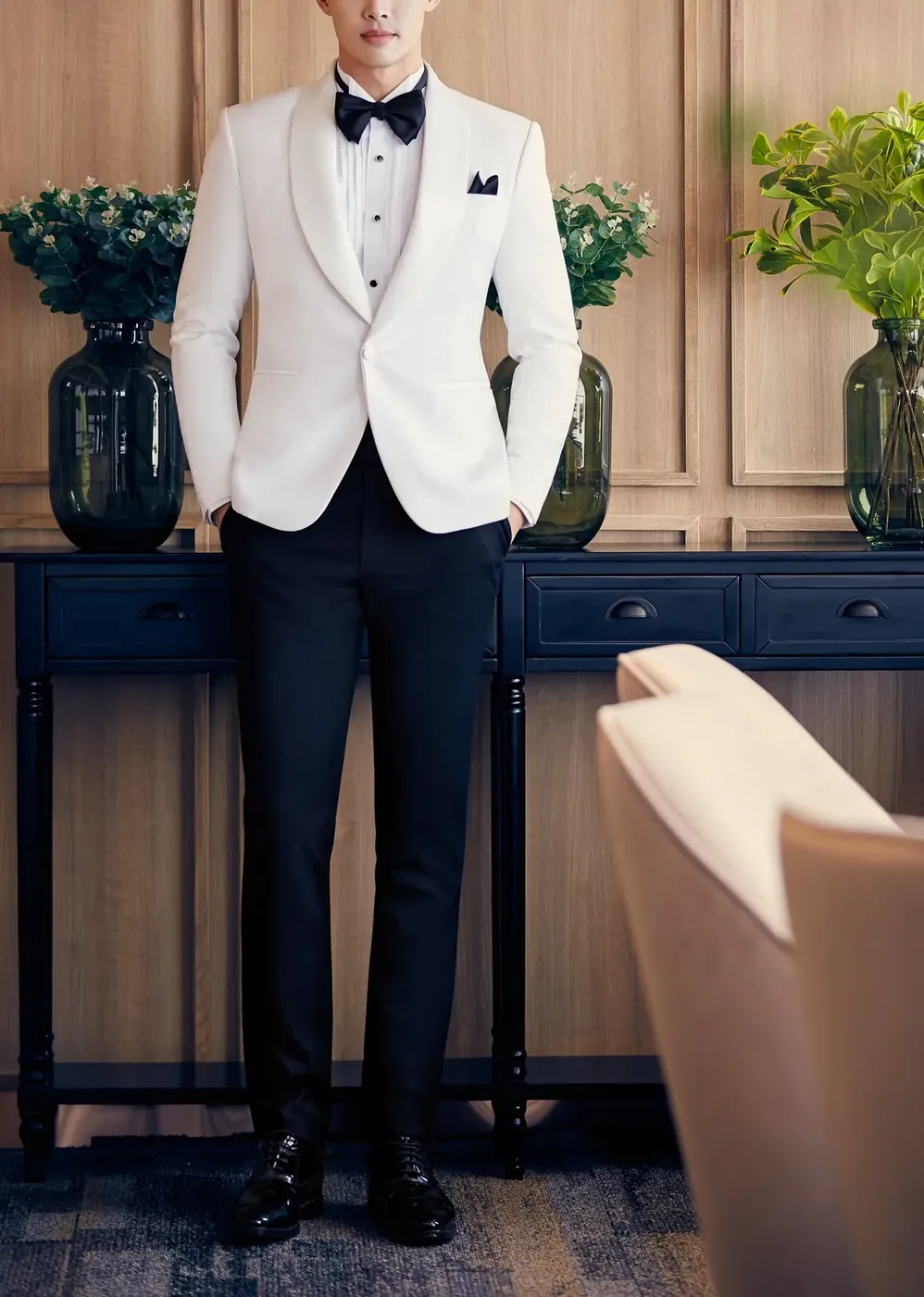 Mens Suit Vert Groom 1 Cropped