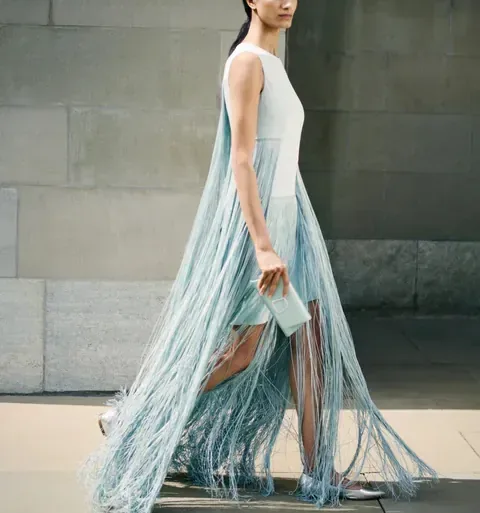 Womens Dress Vert Akris 3 Cropped