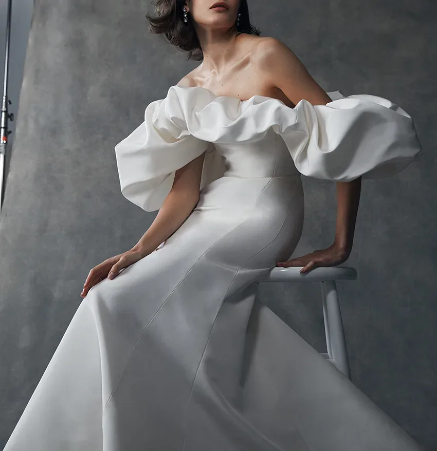 Womens Gown Vert Oscar De La Renta 14 Cropped