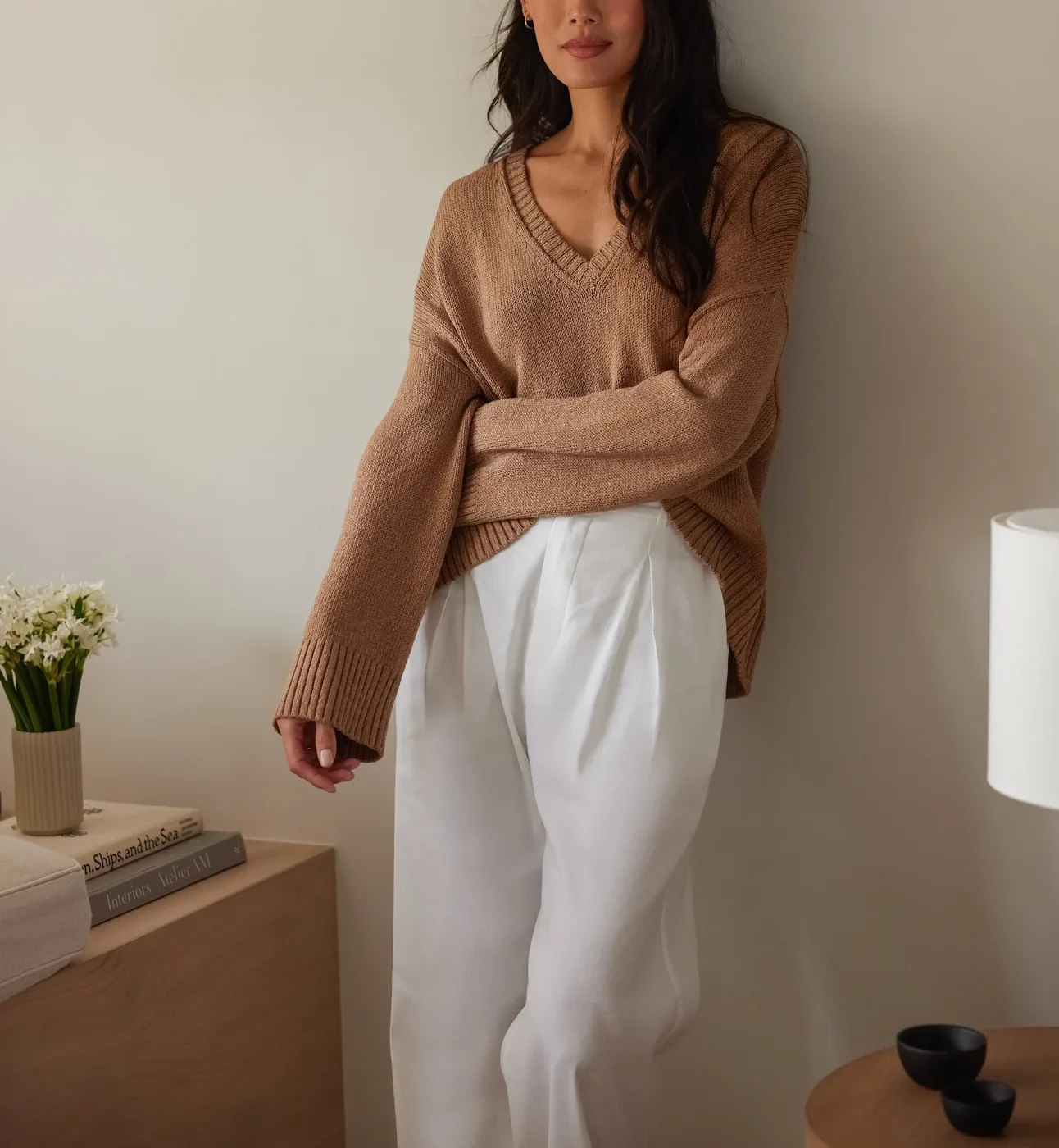 Jenni Kayne sweater gently cleaned and blocked by Alex's
