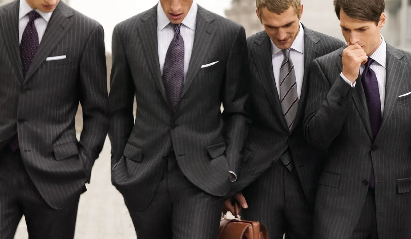 Pinstripe Suit